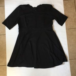 Rose Gal Black Shirt Dress Size 3X